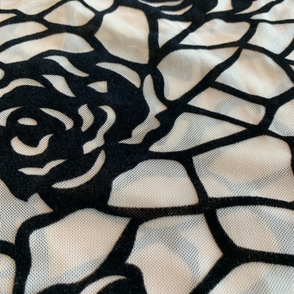 CODIGO MESH FLORAL PENCIL SKIRT - Picture 4 of 7